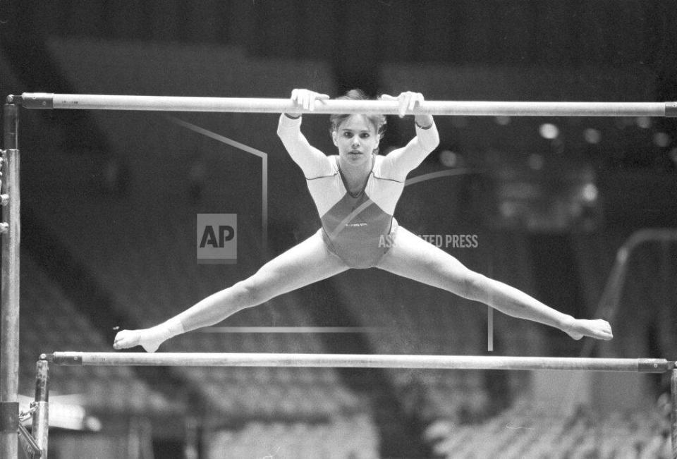 As a 16-year-old, Jennifer Sey competed in the McDonald’s 1985 Gymnastic Challenge meet.