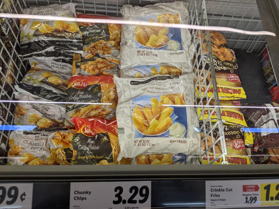 Chunky chips at Lidl.