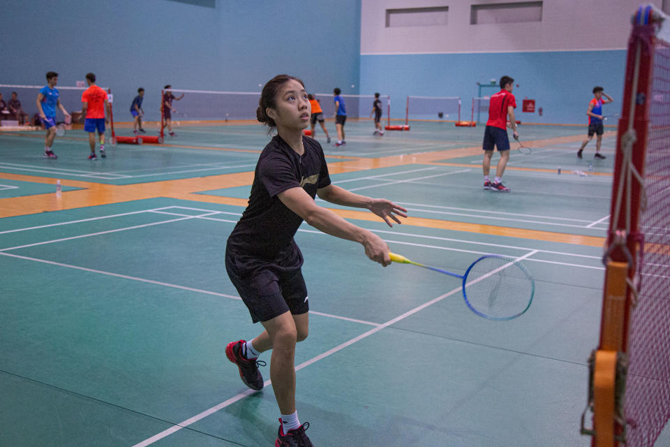 National shuttler Yeo Jia Min