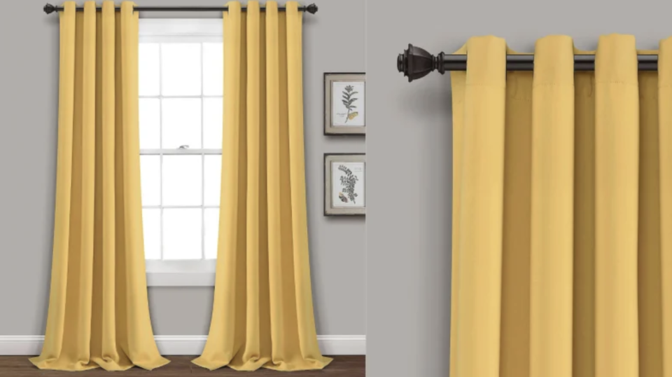 Blackout curtains come in a variety of colors and designs so you can find the right pair to match your home décor.