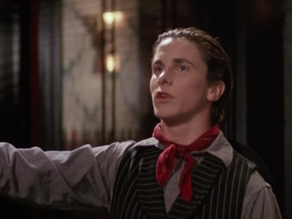 Christian Bale as Jack Kelly in Newsies singing Santa Fe