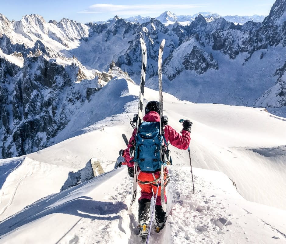Vallée Blanche is Chamonix's signature off-piste ski descent—over 12 miles long, 8,900 feet of vertical, and best done with a local guide. <p>Office de Tourisme de Chamonix-Mont-Blanc</p>