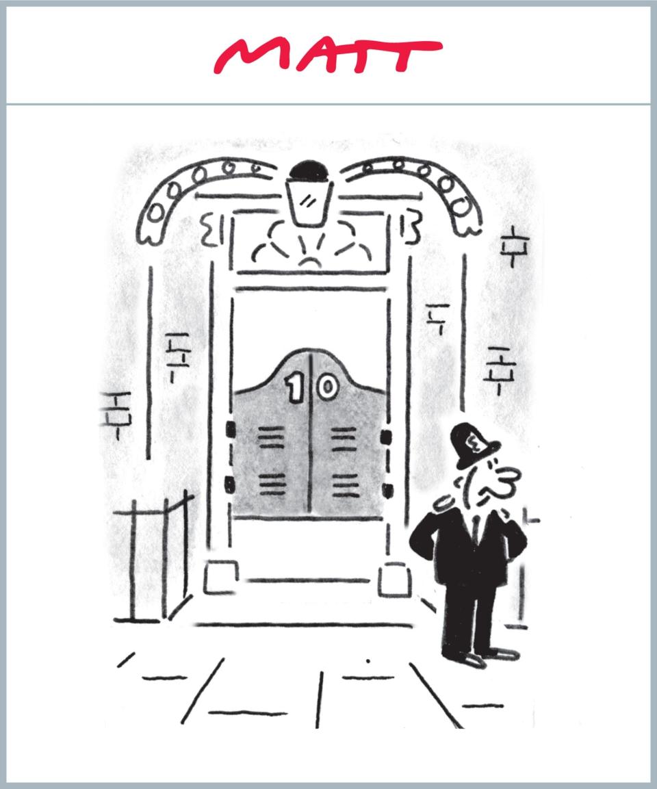 Today's Matt cartoon - Matt Pritchett