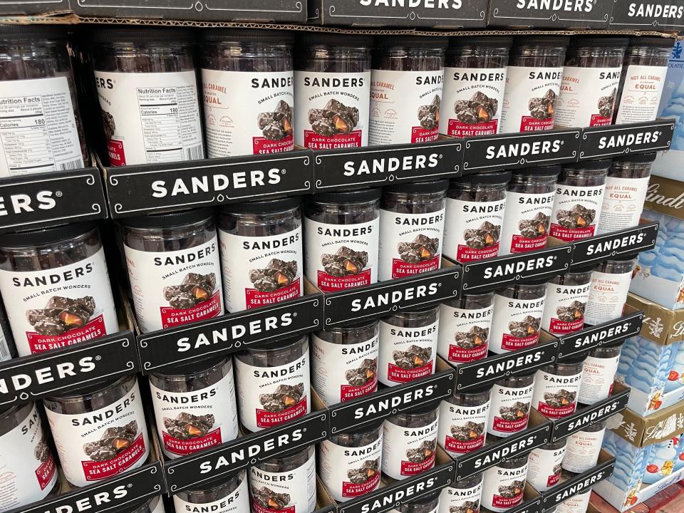 Sanders' caramels from Costco.