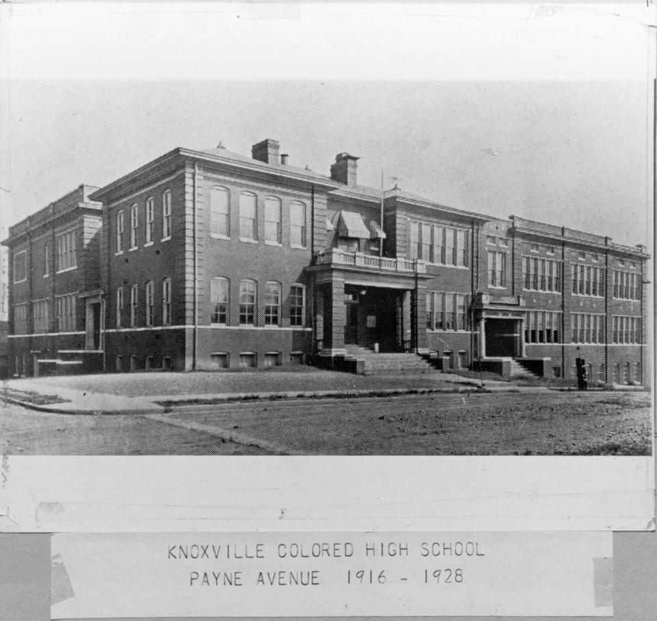 Knoxville Colored High School stood on Payne Avenue from 1916-1928.