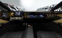 <p>The most intricate design comes from an instrument panel that resembles a miniature foot bridge. Hidden and illuminated behind the dash screens, Nissan replicated <em>kumiko</em>, the Japanese woodcraft of elaborate geometric patterns, as 3D-printed trusses supporting the instrument panel. </p>