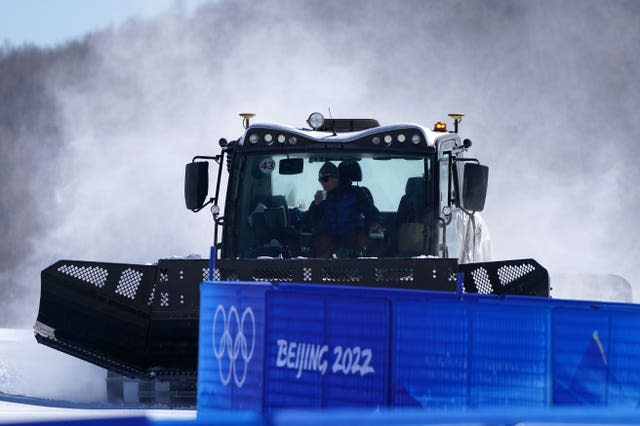 The Beijing 2022 Games used almost entirely artificial snow