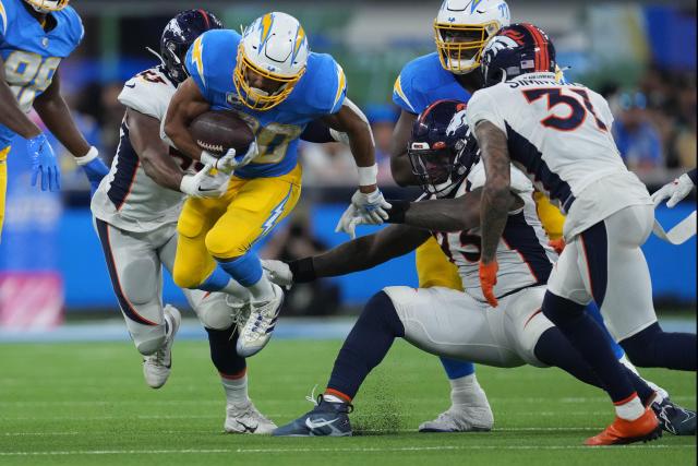 Chargers running back Austin Ekeler found very little running room on Monday night, with 14 carries for 36 yards. However, he did help in PPR leagues with 10 receptions on 16 targets.