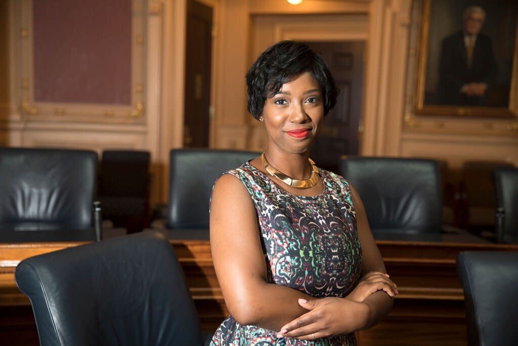 If elected, Virginia Del. Lashrecse Aird (D) would be the state’s first female speaker of the House and the first Black person to lead the legislative body.  (Photo: Virginia Del. Lashrecse Aird (D))