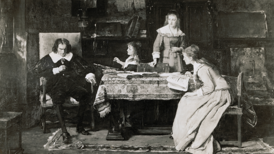 Milton dictating to his daughters