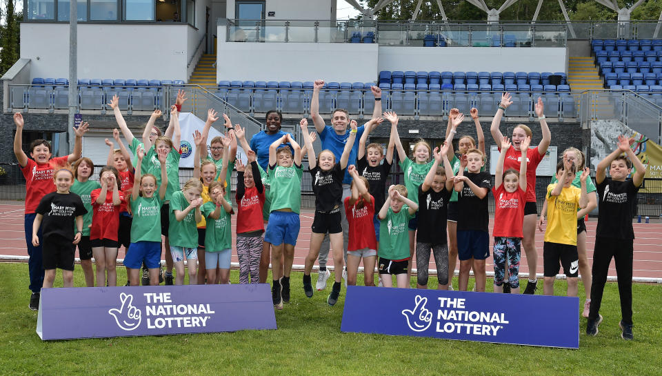 Speaking from The Mary Peters track in Belfast, which received the first ever National Lottery grant in Northern Ireland, both Smyth and Ohuruogu stressed how The National Lottery is the power behind sport in the UK