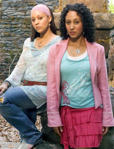 <p>Disney Channel / Courtesy Everett</p> Tia and Tamera Mowry in 2005's 'Twitches'