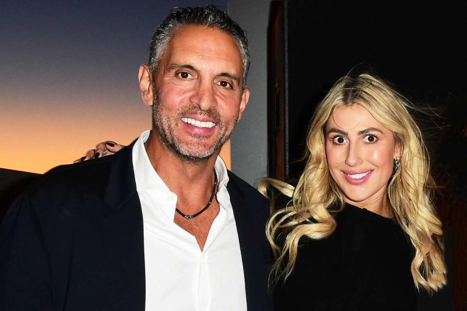 <p>Vivien Killilea/Getty</p> Mauricio Umansky and Emma Slater attend Park Elm at Century Plaza launch event on Oct. 5, 2023 in Los Angeles, California.