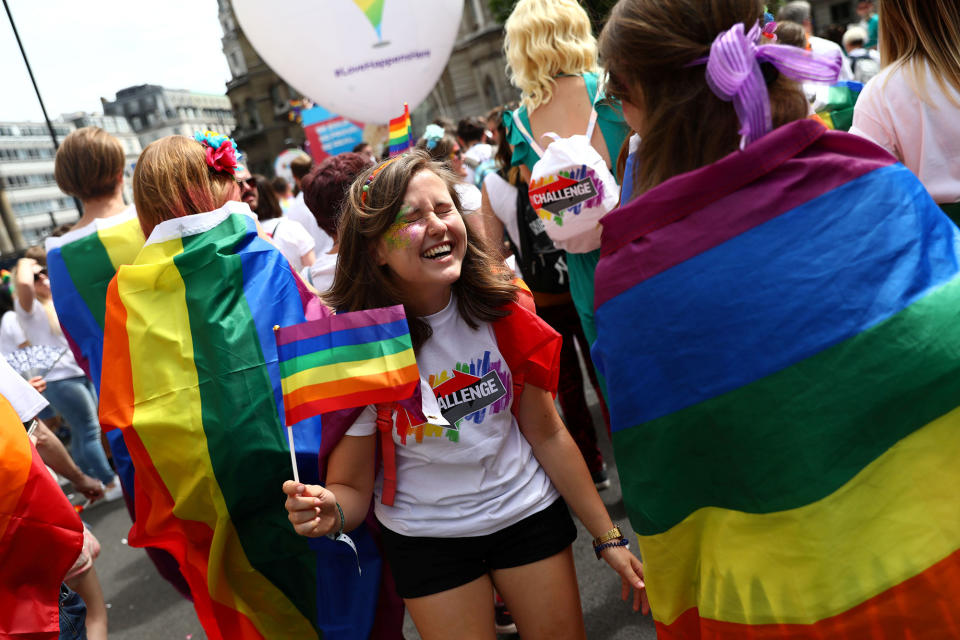 Annual gay Pride in London Parade the biggest ever