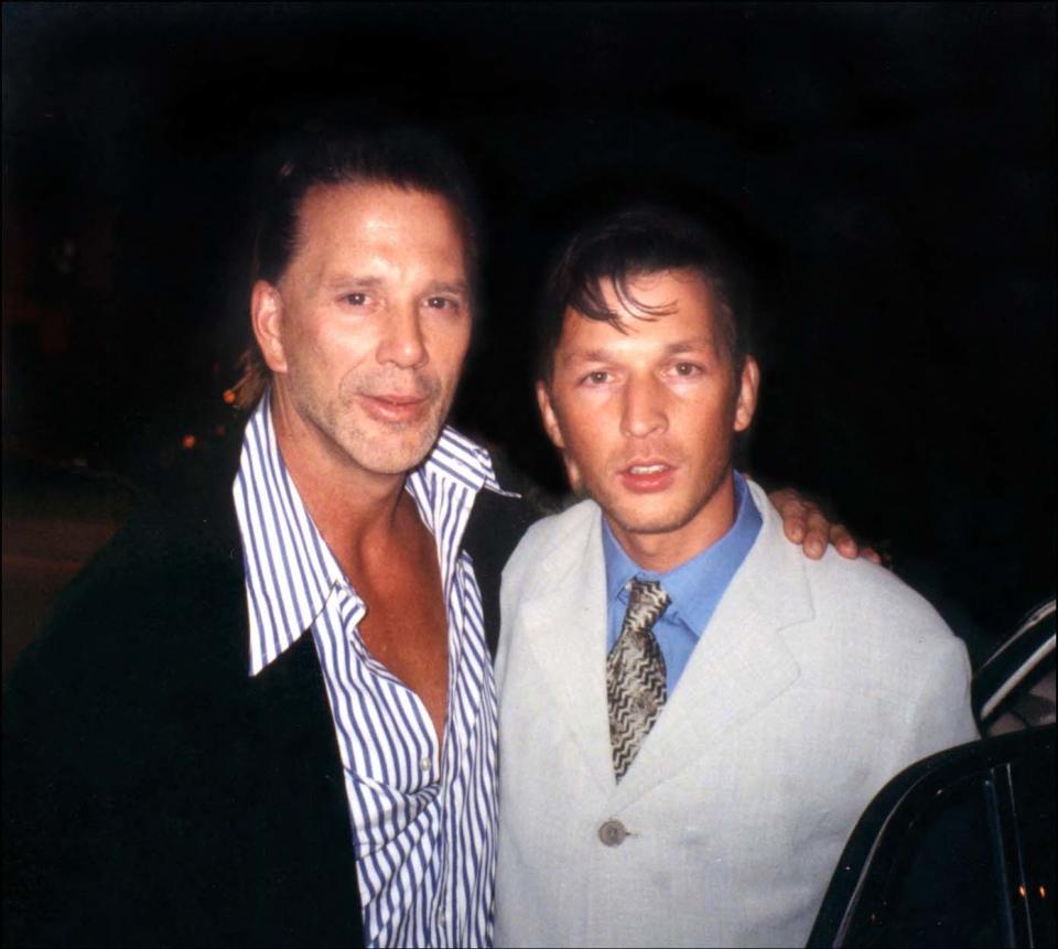 Christophe Rocancourt et Mickey Rourke en 1999