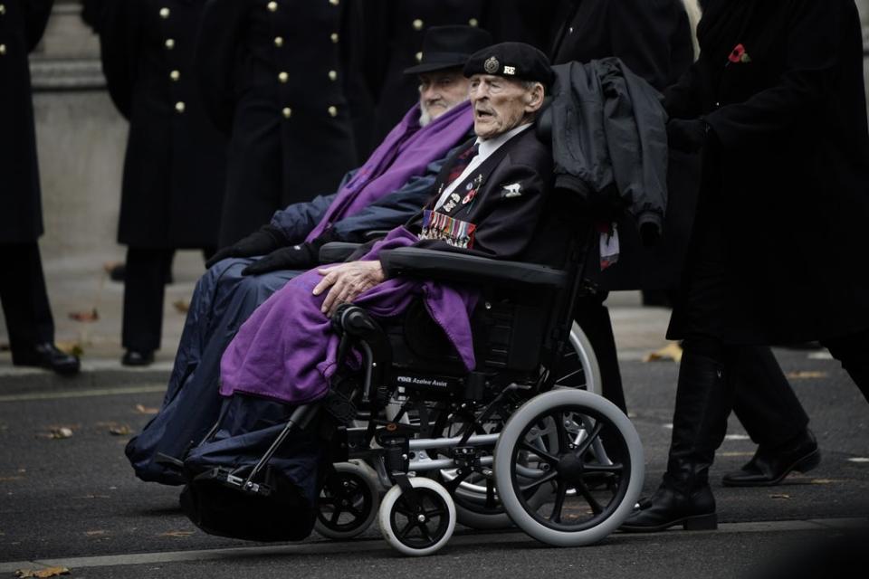 Military veterans formed part of the service (Aaron Chown/PA) (PA Wire)