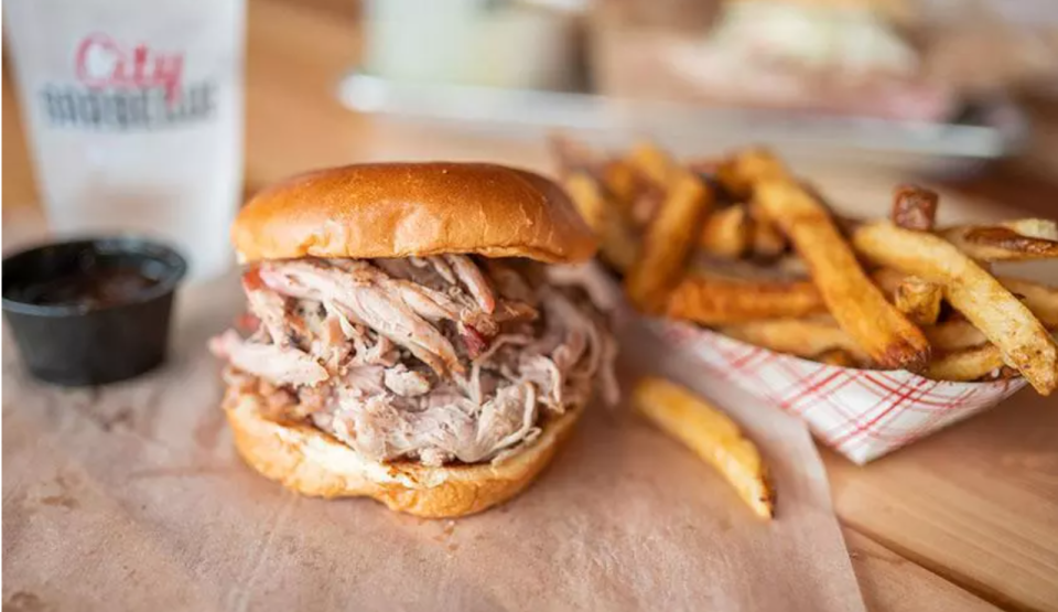 City Barbeque's Veterans Day deal is a free sandwich, side and drink.