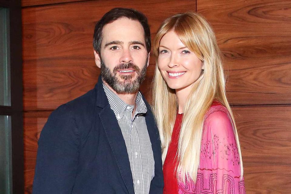 <p>Aria Isadora/BFA/Shutterstock</p> Jimmie Johnson and wife Chandra Janway