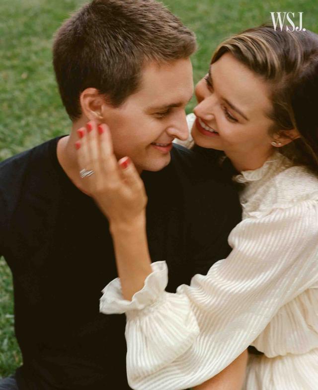 Miranda Kerr makes a rare appearance with husband Evan Spiegel