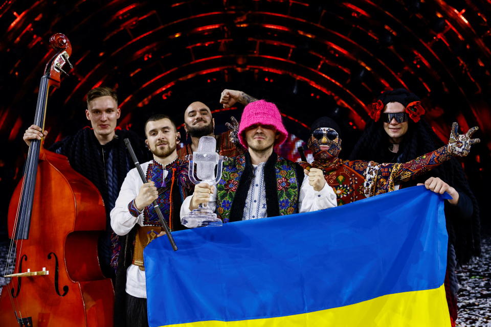 Das ukrainische Kalush Orchestra gewann den ESC 2022. (Bild: Reuters)