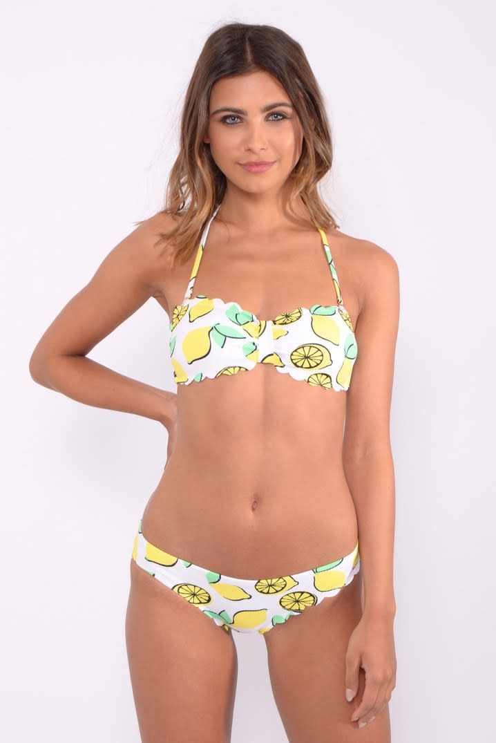 Lemon print bikini, £14, Rare