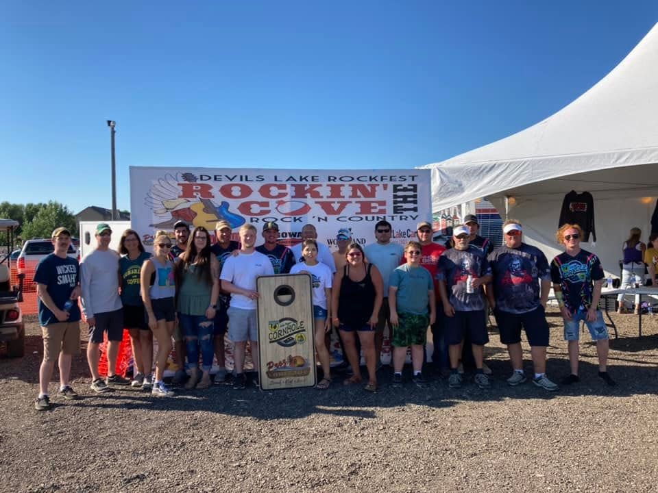 Lake Region Cornhole participated in the Devils Lake “RockFest Rockin’ the Cove ‘22” event (Aug. 12-13).