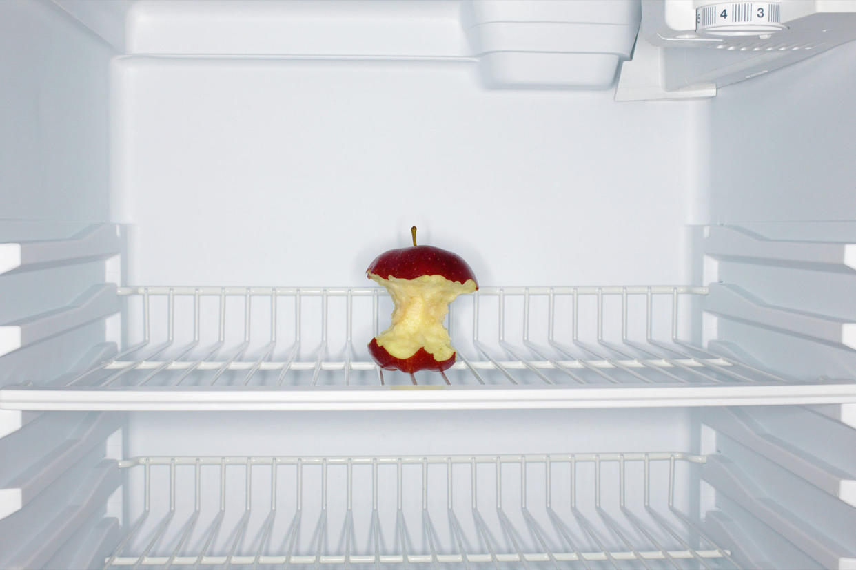 Apple Core In Refrigerator Getty Images/Angelo Cavalli