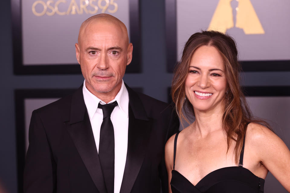 LOS ANGELES, CALIFORNIA - NOVEMBER 19: (L-R) Robert Downey Jr. and Susan Downey attend the Academy of Motion Picture Arts and Sciences 13th Governors Awards at Fairmont Century Plaza on November 19, 2022 in Los Angeles, California. (Photo by Emma McIntyre/WireImage)