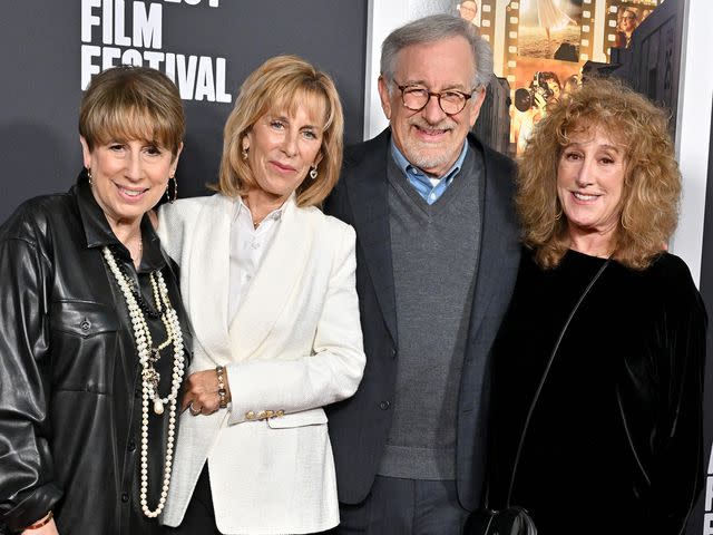 <p>Axelle/Bauer-Griffin/FilmMagic</p> Sue Spielberg, Nancy Spielberg, Steven Spielberg, and Anne Spielberg attend the 2022 AFI Fest - "The Fabelmans"