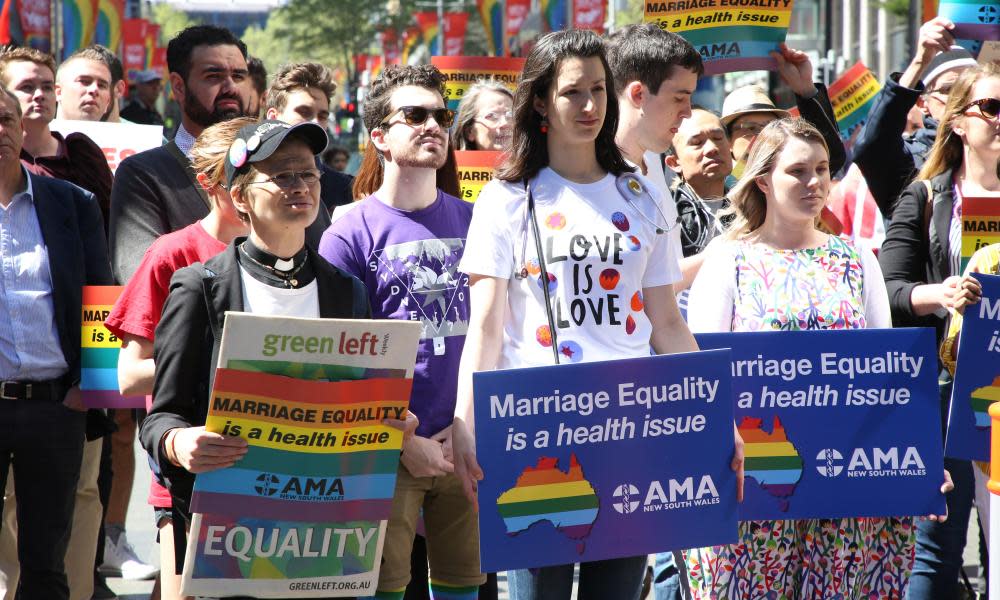 Doctors and medical students show their support for marriage equality