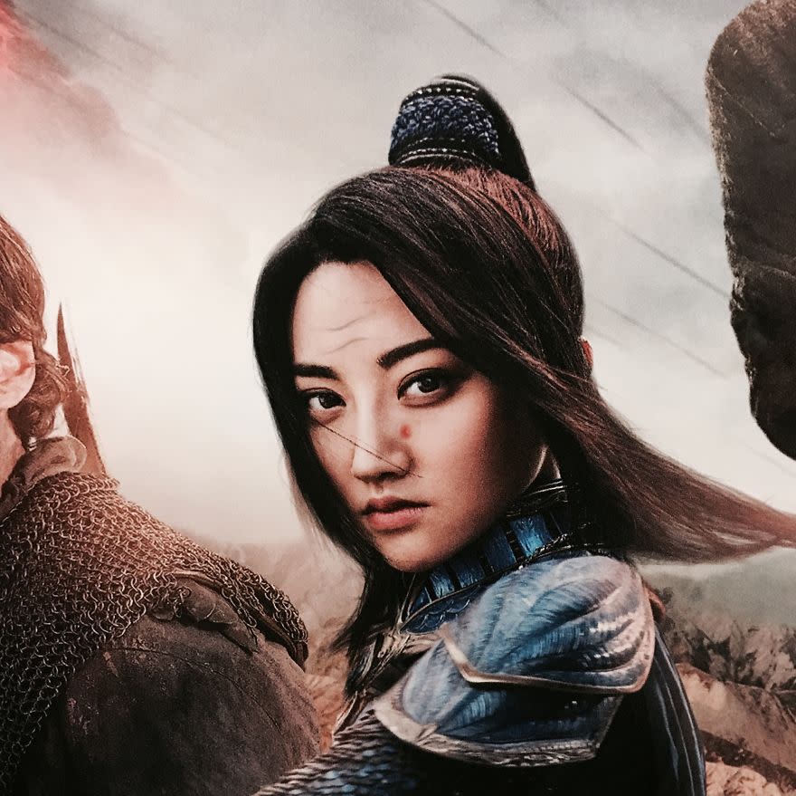 <p>Jing Tian bekam auf dem „The Great Wall“-Poster Pickel und Falten. </p>