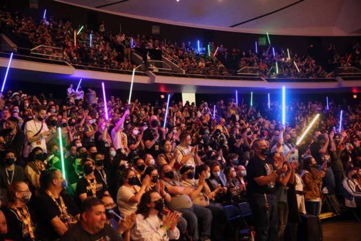 Star Wars fans at the convention in California on May 29, 2022. (Getty Images for Disney)
