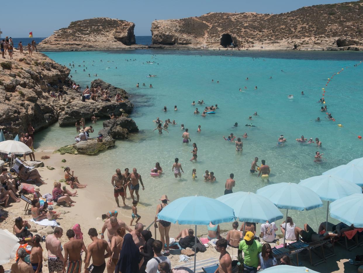 Tourists in Malta