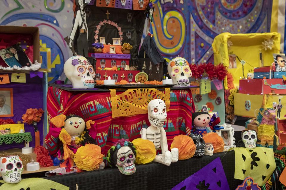 Vanessa Ramirez, director of Ballet Folklorico
Quetzalli, shows a Dia de los Muertos ofrenda every year at her studio.