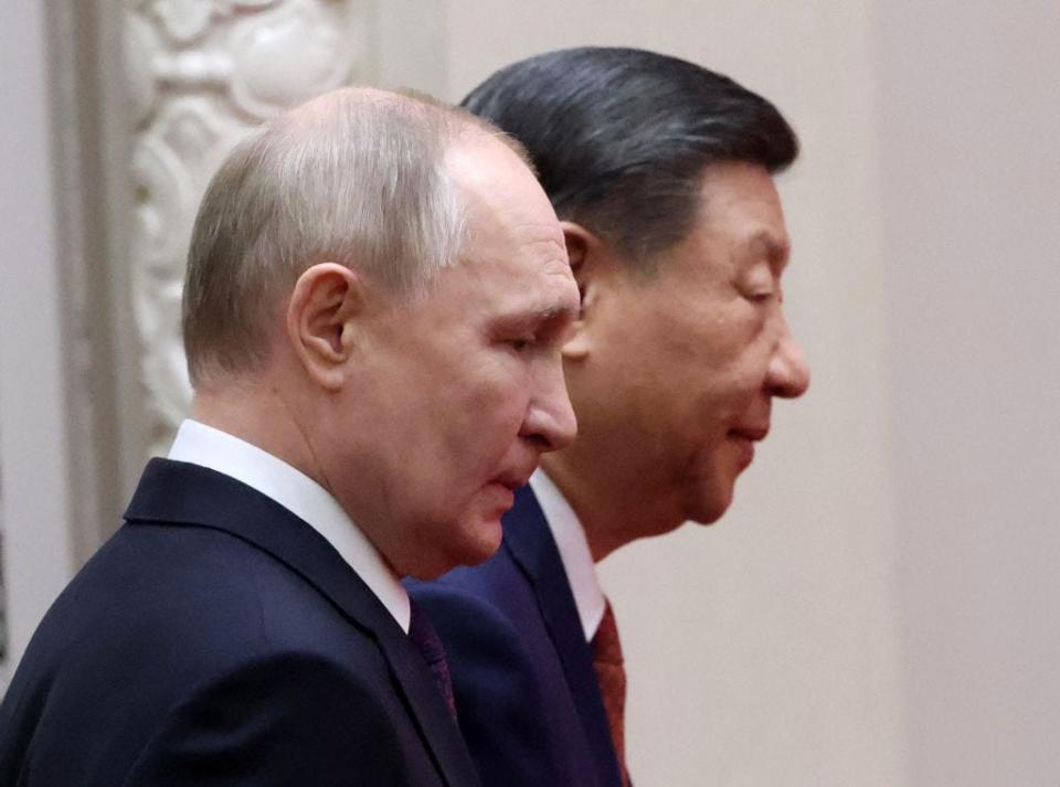 Der russische Präsident Wladimir Putin und Chinas Staatschef Xi Jinping am 16. Mai 2024 in Peking. - Copyright: Getty Images