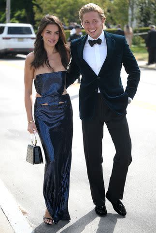 <p>Elder Ordonez/INSTARimages</p> Brooks Nader and Prince Constantine Alexios of Greece at Olivia Culpo's wedding on June 29