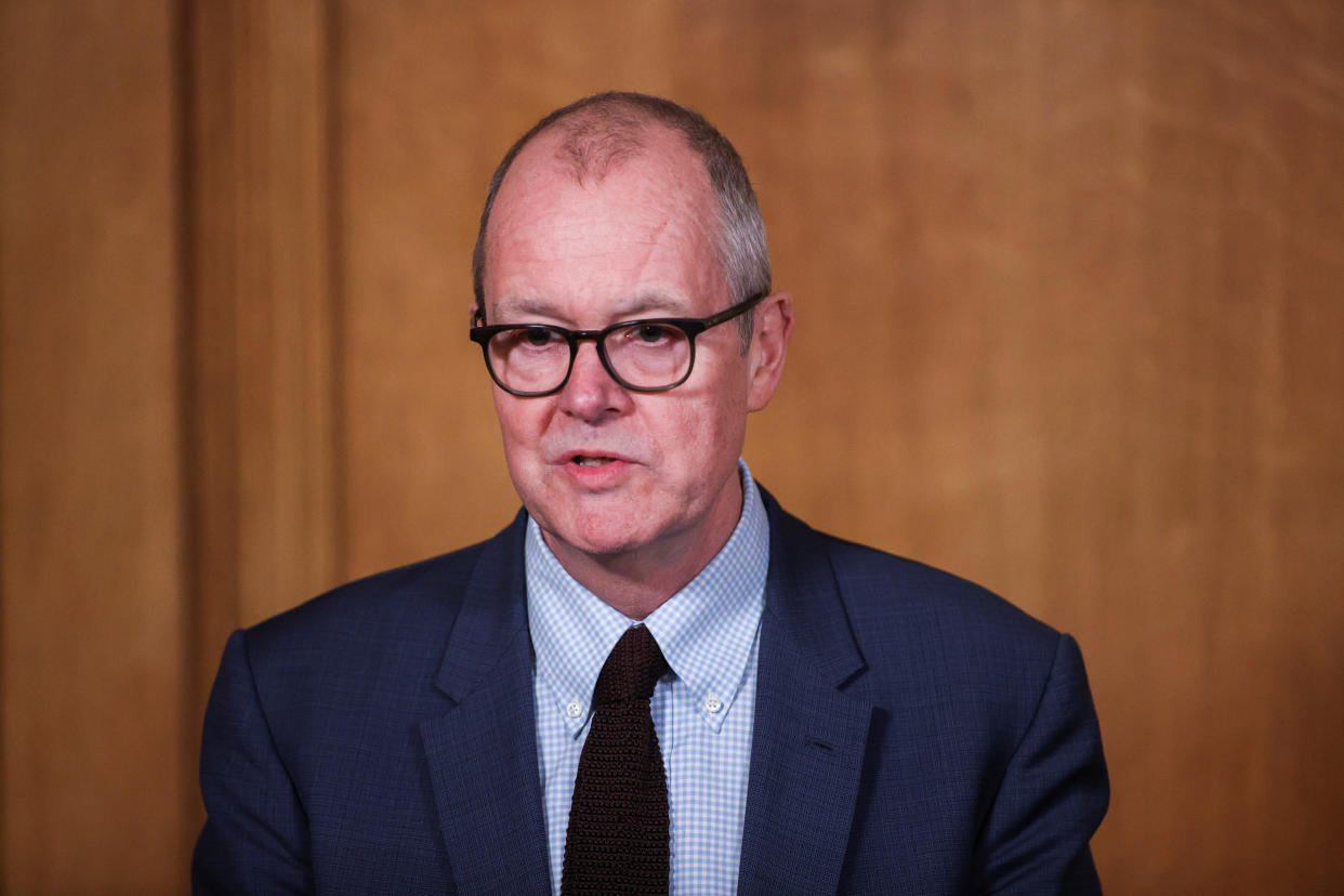 EMBARGOED TO 0001 TUESDAY OCTOBER 12. File photo dated 23/03/21 of Chief scientific adviser Sir Patrick Vallance, who has said acting sooner and harder is the best way to deal with the spread of a future variant of Covid-19. Issue date: Tuesday October 12, 2021.