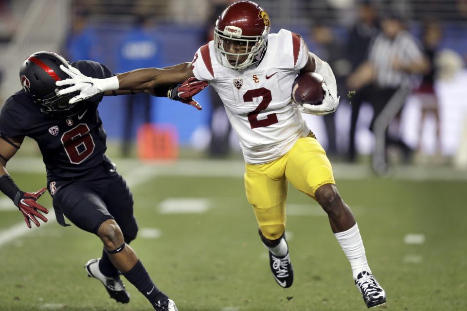 In addition to being a lockdown corner, USC's Adoree Jackson can make a huge impact as a returner. (AP Photo/Ben Margot)