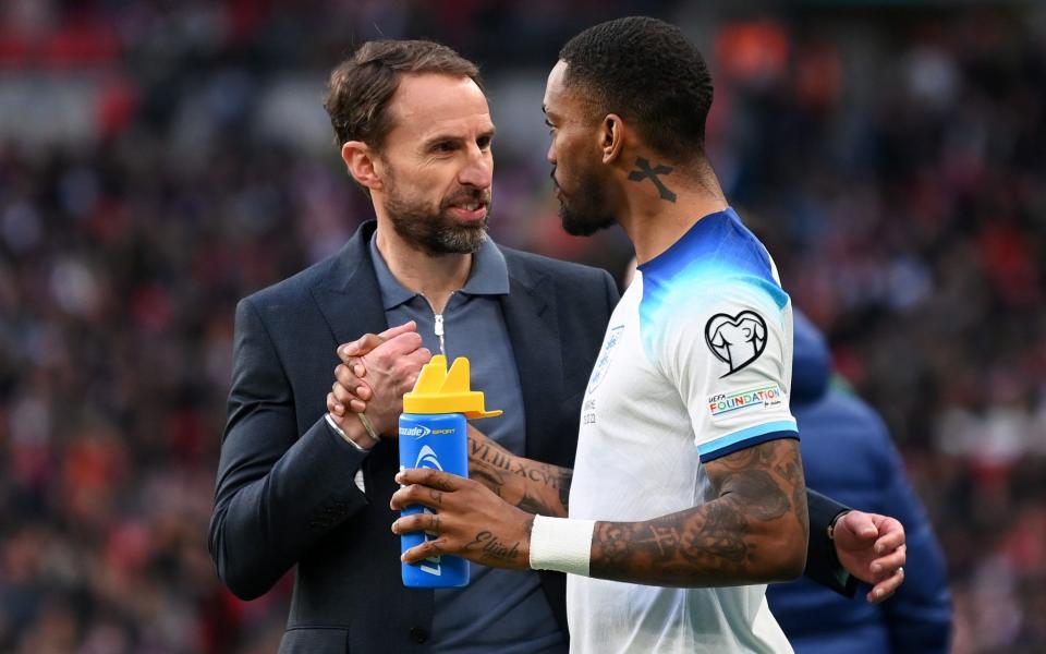 Gareth Southgate (R) Ivan Toney (L) - Gareth Southgate: I'll keep picking Ivan Toney until I am told not to - Getty Images/Michael Regan