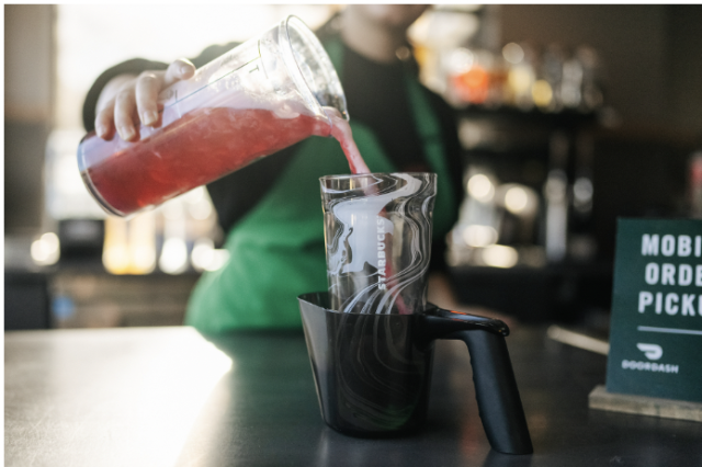 Starbucks will now let customers use personal cups for nearly all