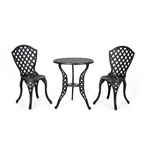 3) Christopher Knight Home Metal Bistro Set