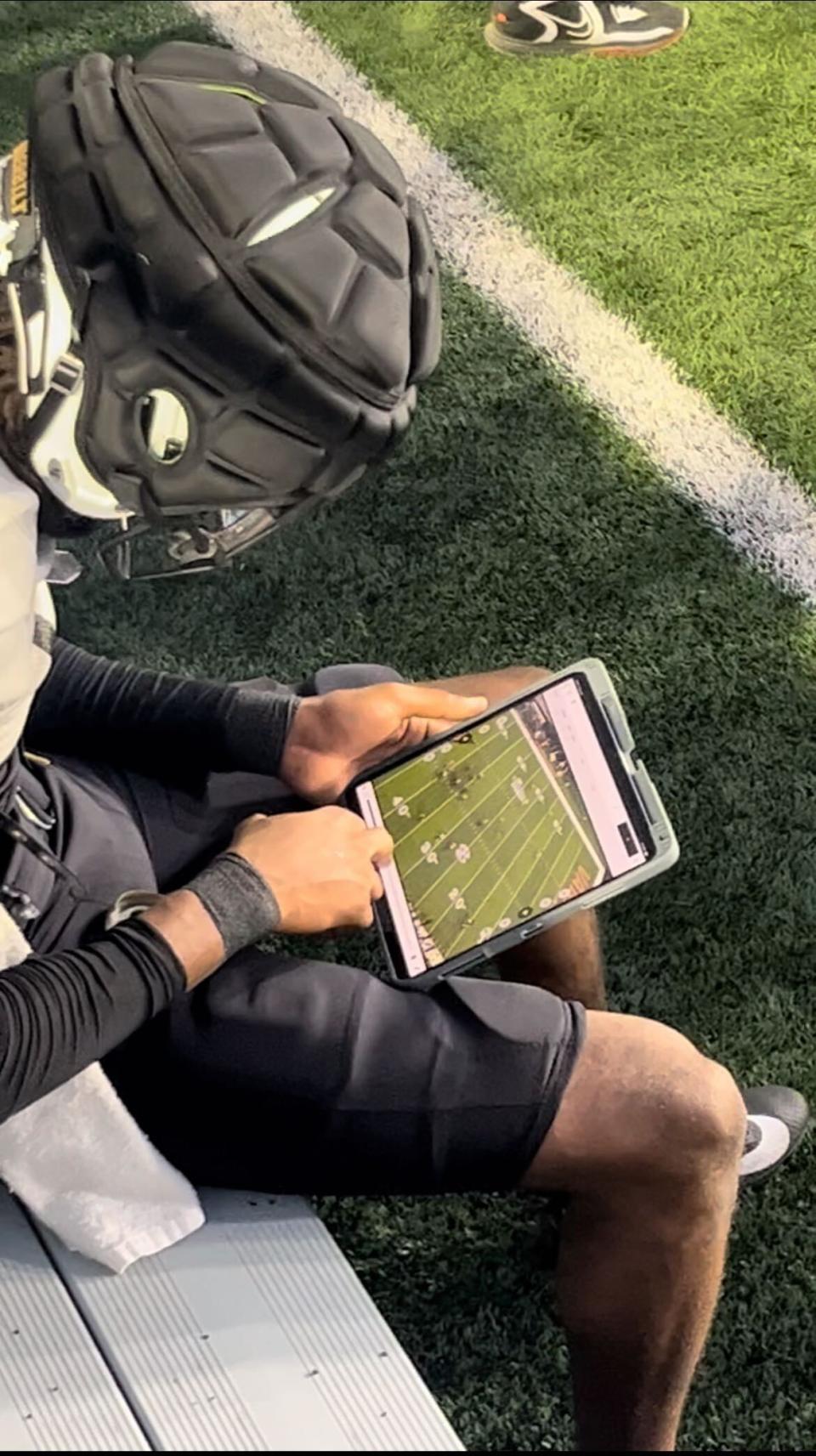 Vanderbilt players have tested the new tech in practice. (Courtesy Catapult)