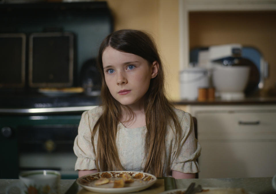 This image released by Super shows Catherine Clinch in a scene from "The Quiet Girl." (Super via AP)