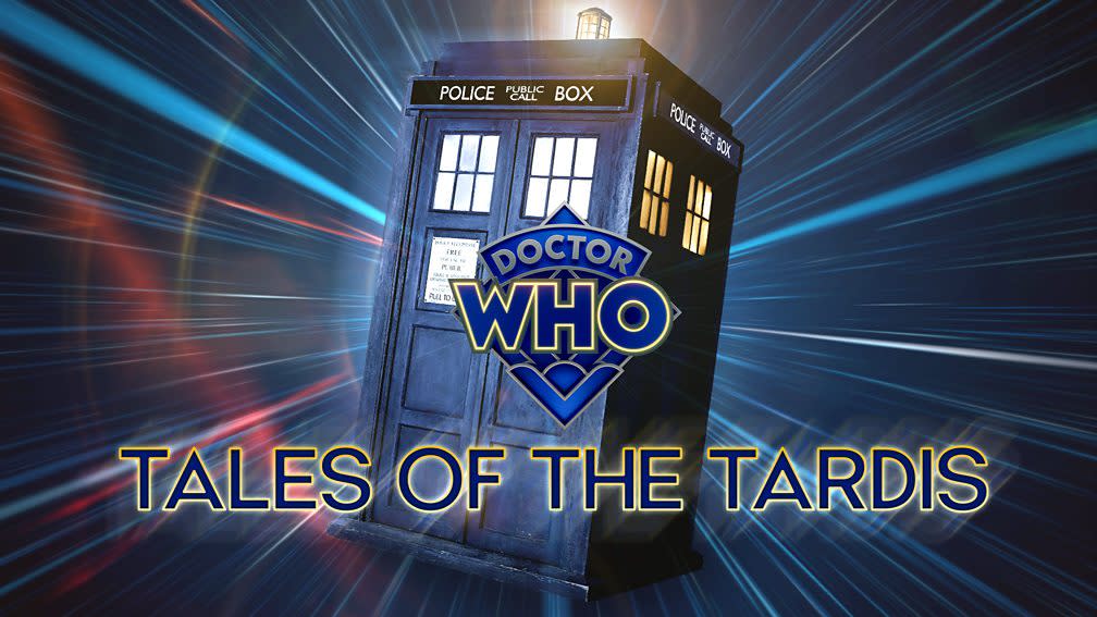  Tales of the TARDIS official logo featuring the famous blue police. 