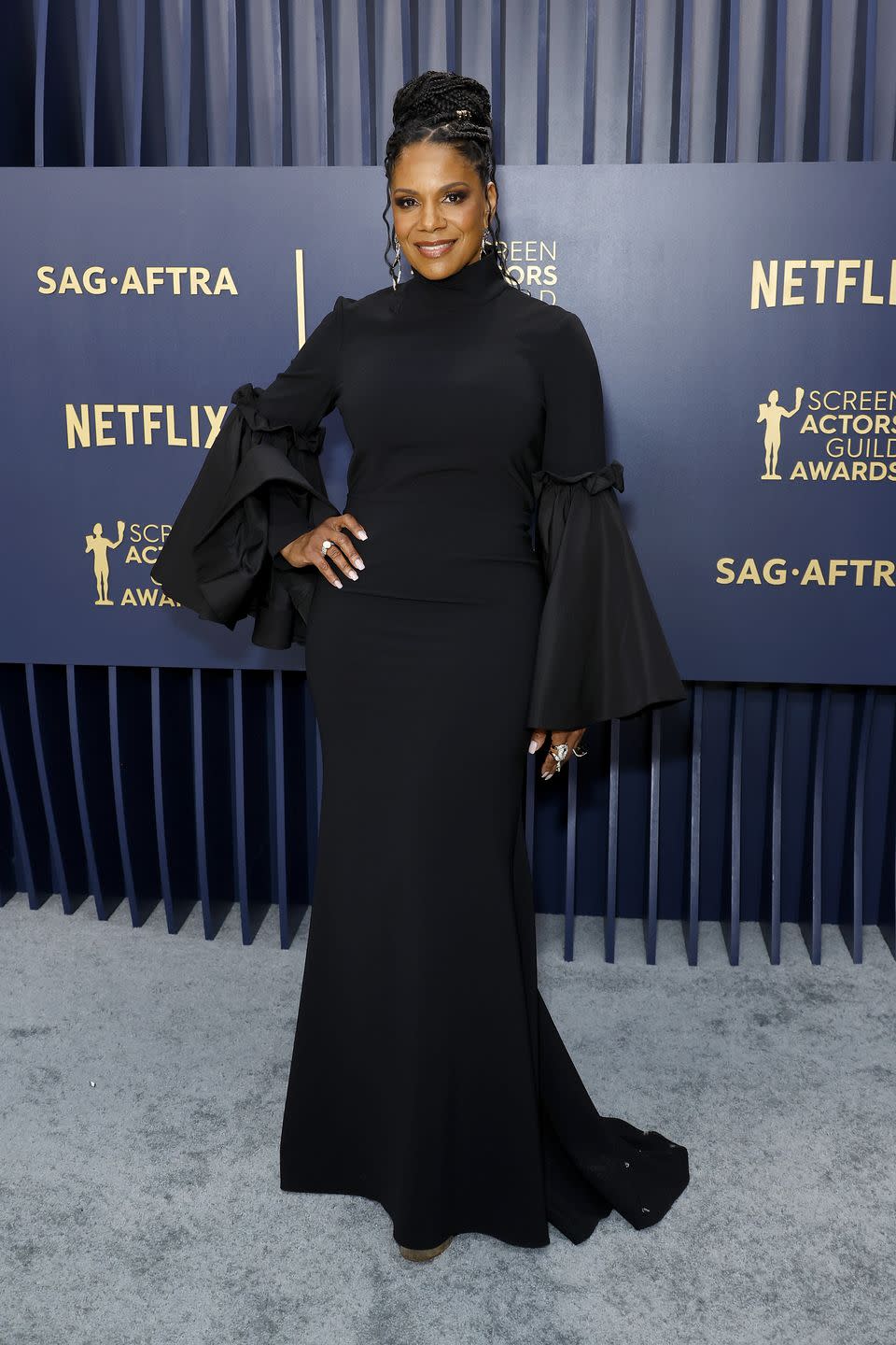 los angeles, california february 24 audra mcdonald attends the 30th annual screen actors guild awards at shrine auditorium and expo hall on february 24, 2024 in los angeles, california photo by frazer harrisongetty images