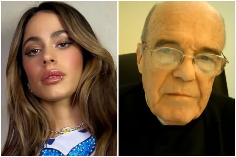 Luego de que la artista se presentara en Uruguay, un obispo la criticó a través de un video que subió a Youtube (Foto: Instagram @tinistoessel / Captura de video)