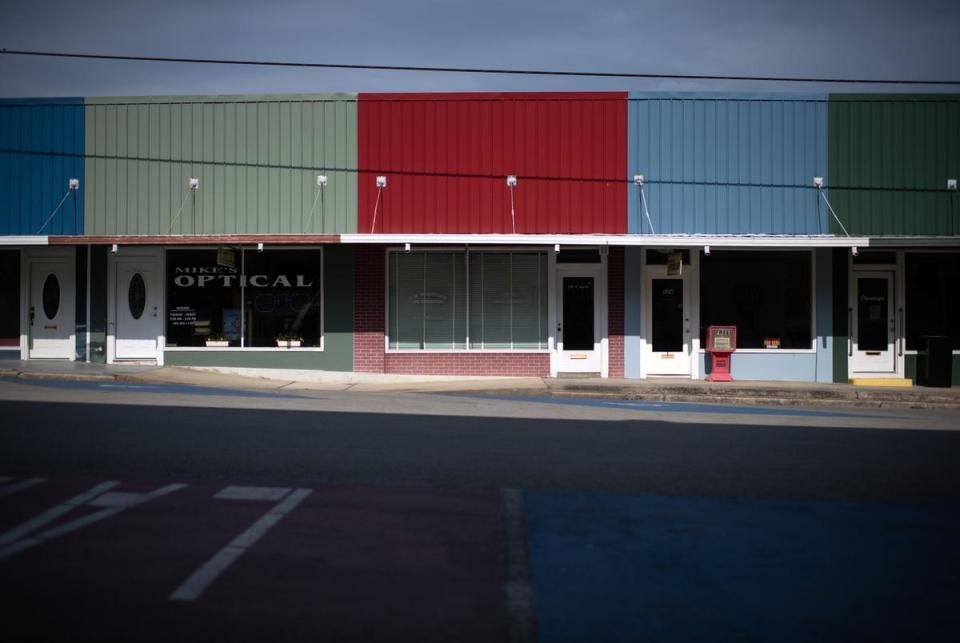 Jasper, Texas: Shops in downtown Jasper May 29, 2023 in Jasper.