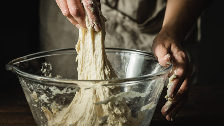 moist bread dough