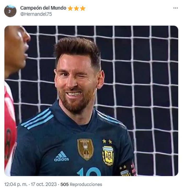 Los mejores memes sobre la inclusión de Messi como titular ante Perú