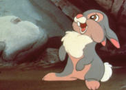 <b>Thumper (‘Bambi’) </b><br><br> Thumper was the bundle of energy that stopped ‘Bambi’ from turning into a depressing drama about loss and growing up following THAT particular moment. The film needed to do something to stop its young viewers from pondering death for too long and thankfully the energetic Thumper brought some fun back to the Disney picture.